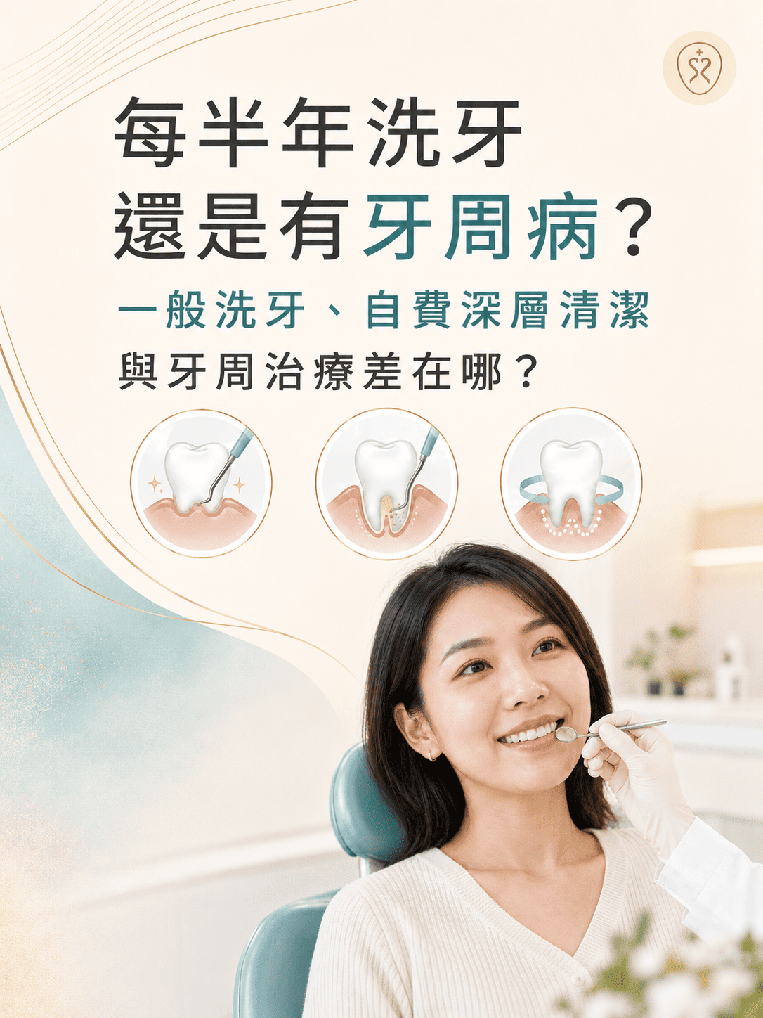 每半年洗牙還是有牙周病？洗牙、自費清潔與牙周治療差在哪？