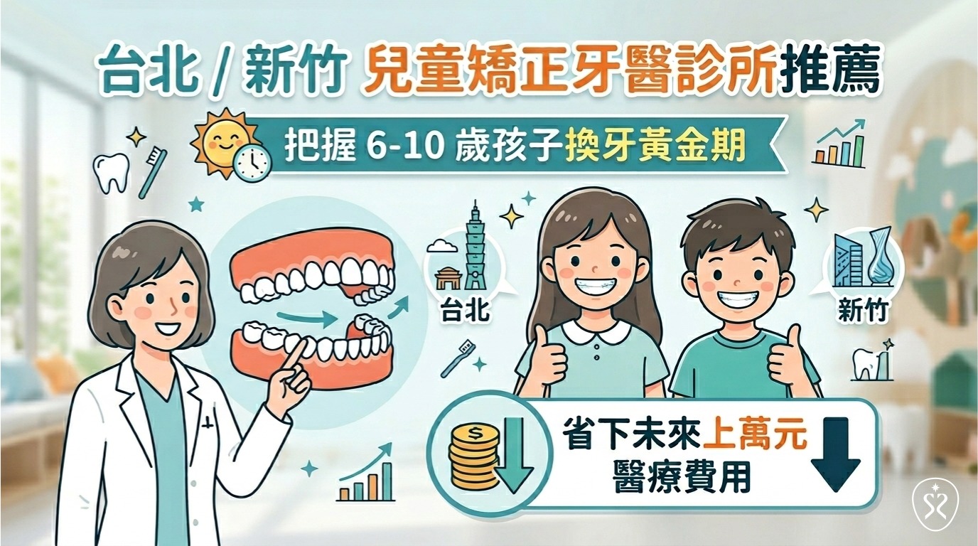把握6-10歲孩子換牙黃金期省下未來上萬元，台北/新竹兒童矯正牙醫診所推薦