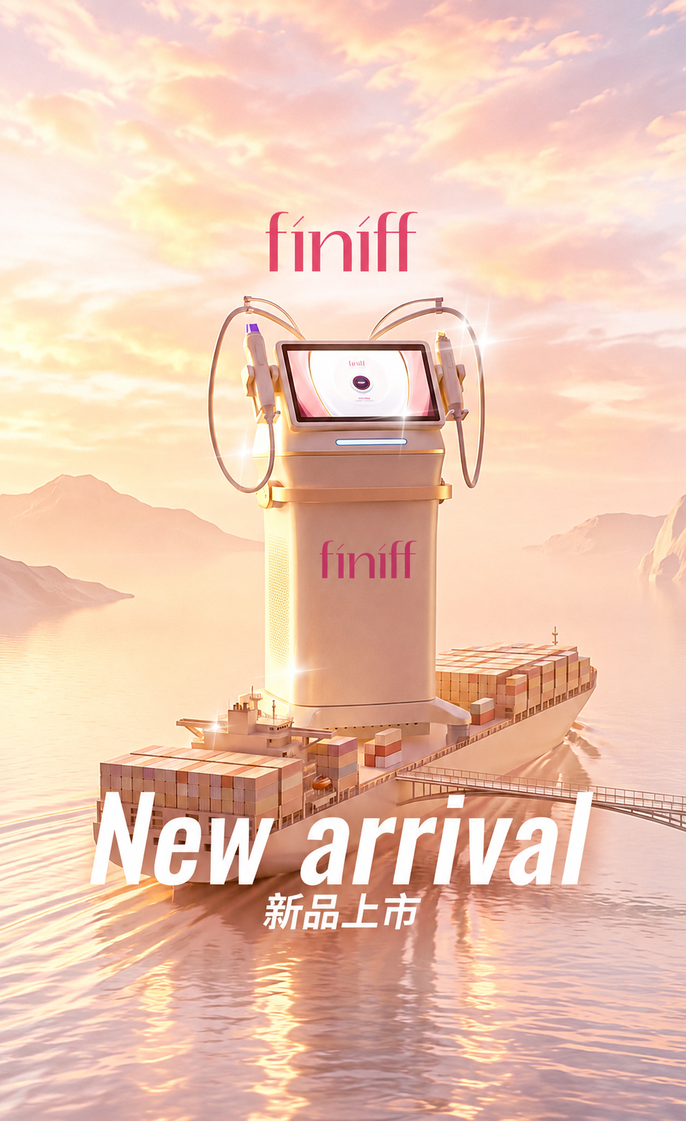 新世代AI緊膚電波｜從電波本質重塑，重新定義深層容積熱效率，結合全新菲塑滿版探頭、EACC即時阻抗偵測與自動補償，以及AI全程冷卻溫控，重新思考電波能量的傳導、熱能累積與表皮防護。