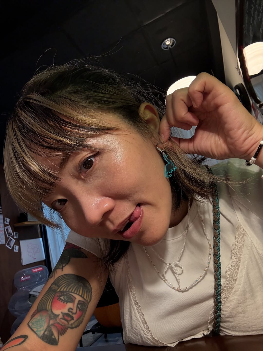 【皮秒雷射】星和診所（高雄）-陳韋明醫師-給你們看看我的恐龍耳環之外，也看看我現在的膚質很漂亮滿意欸 -王立言